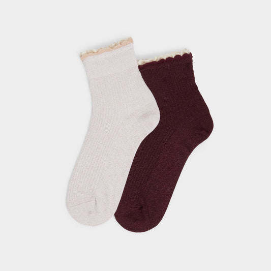 Sparklelace in Bordo - Socks - Bordo
