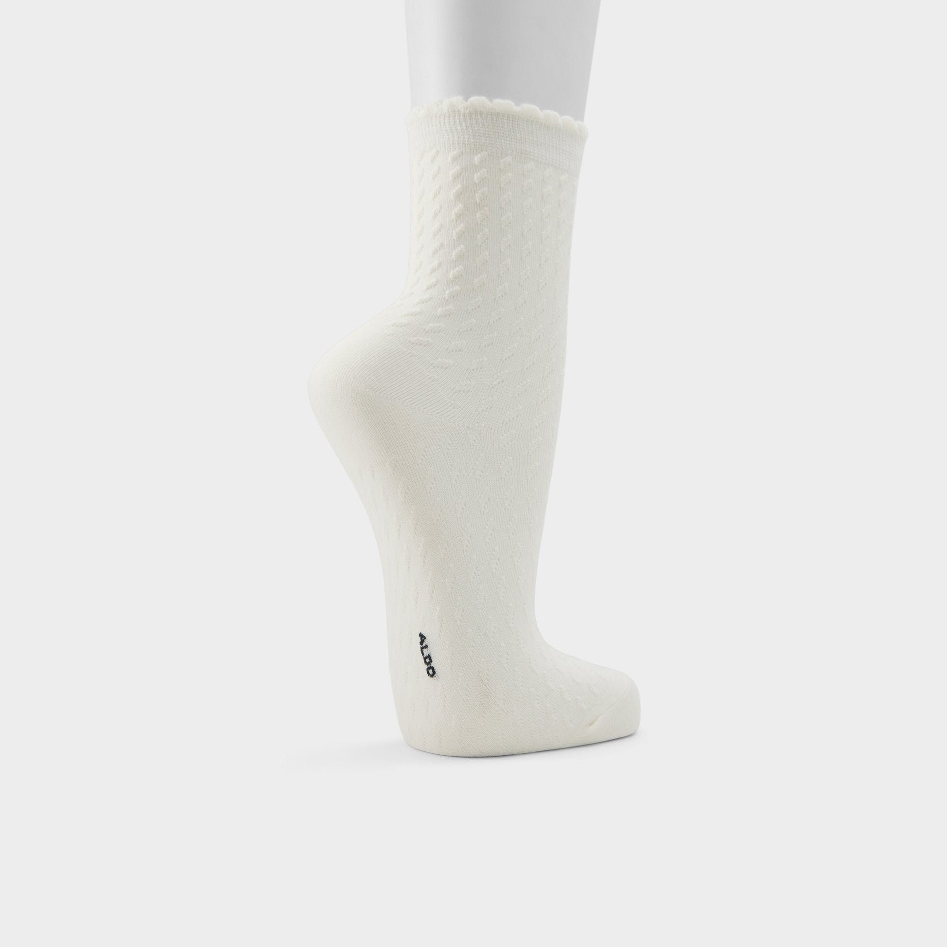 Lacy in Black White - Socks - Black/white