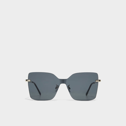Romashin Black Women's Square - Square sunglasses - Black
