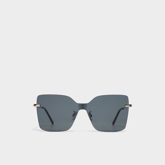 Romashin Black Women's Square - Square sunglasses - Black