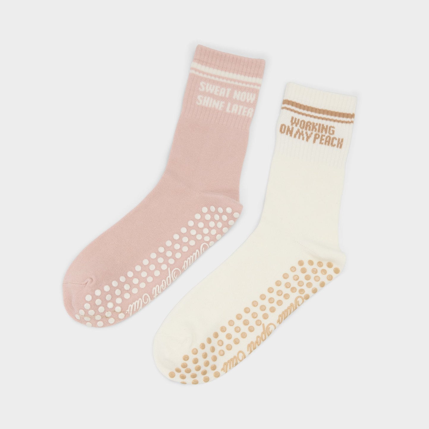 Pilatesclub in Light Pink - Pilates socks - Light Pink