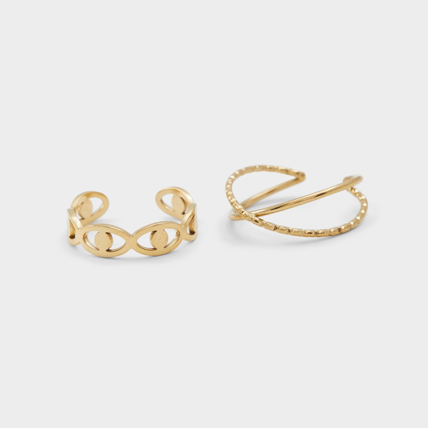 Twisted Gold Women's Stainless Steel - Toe ring - Gold