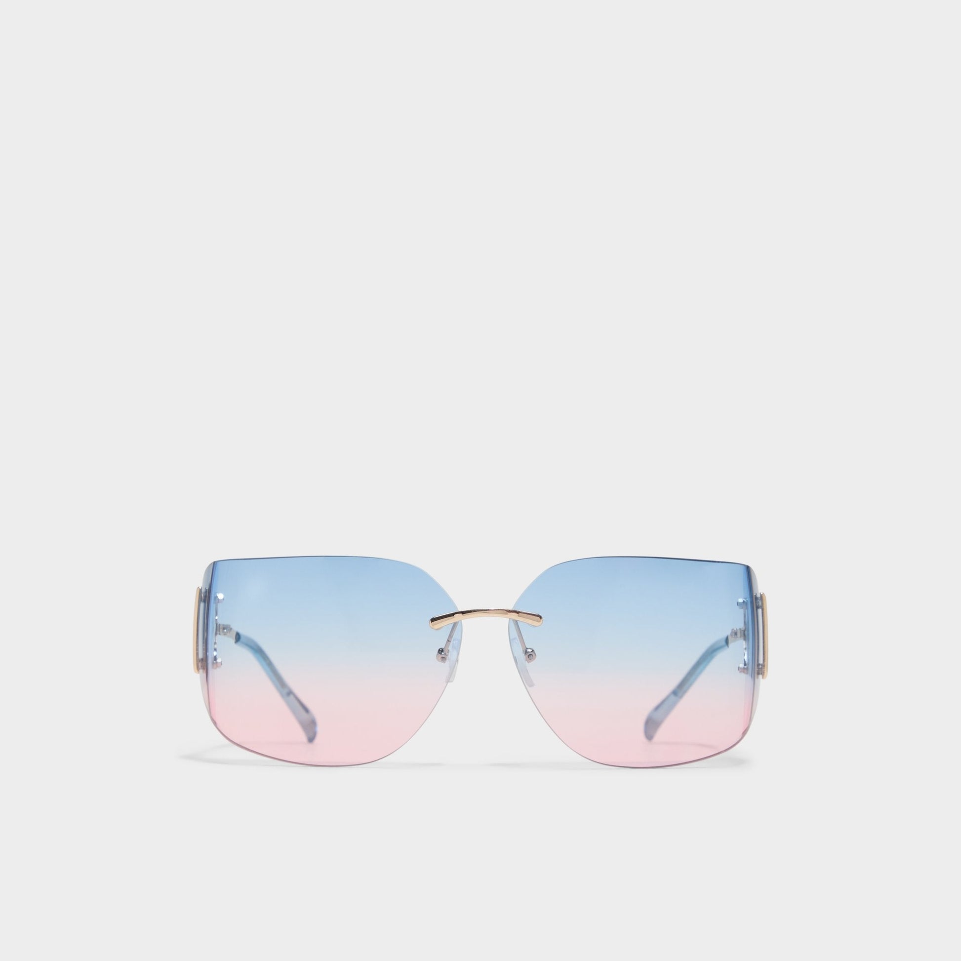 Pigowenx Light Blue Women's Square - Square sunglasses - Light Blue