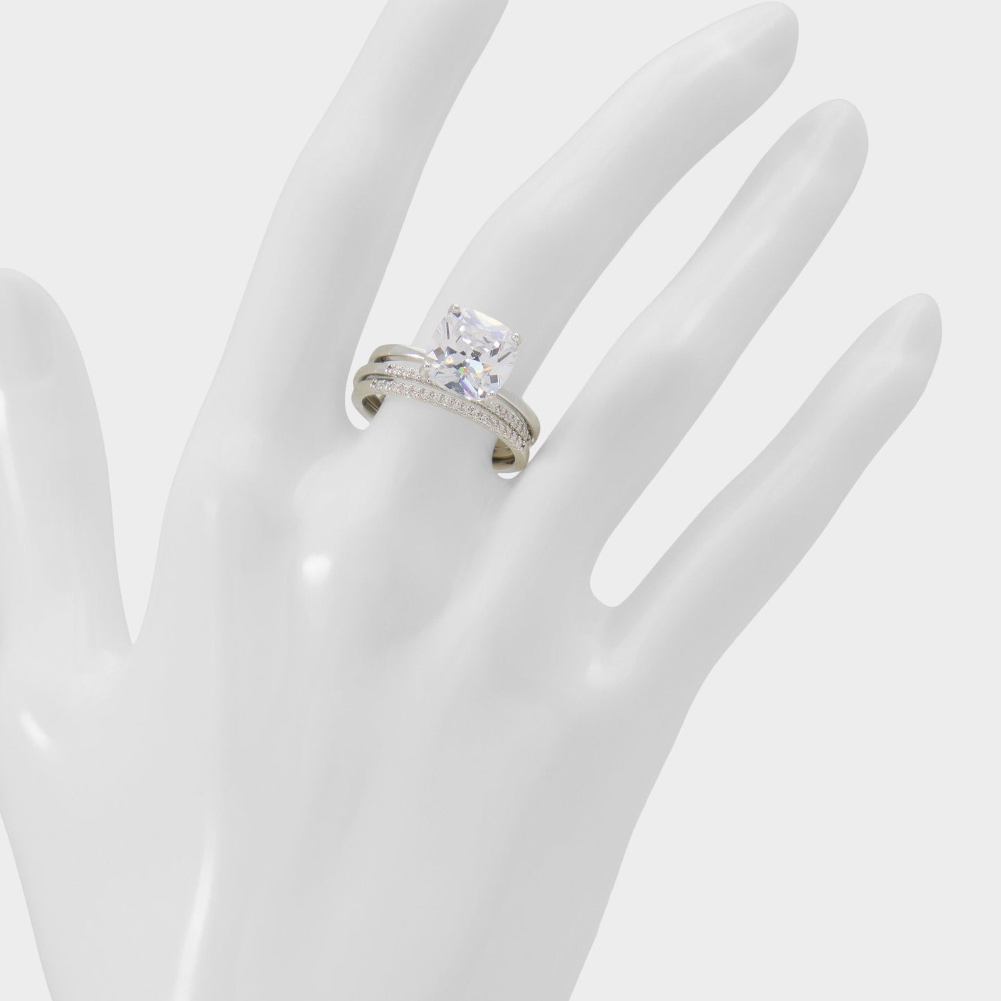 Lothoamas in Silver Clear Multi - Ring - Silver/clear multi