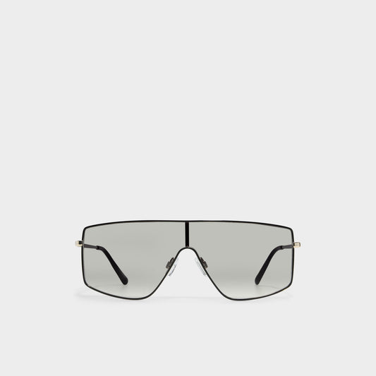 Priren Black/Gold Multi Women's Shield - Shield sunglasses - Black/gold multi
