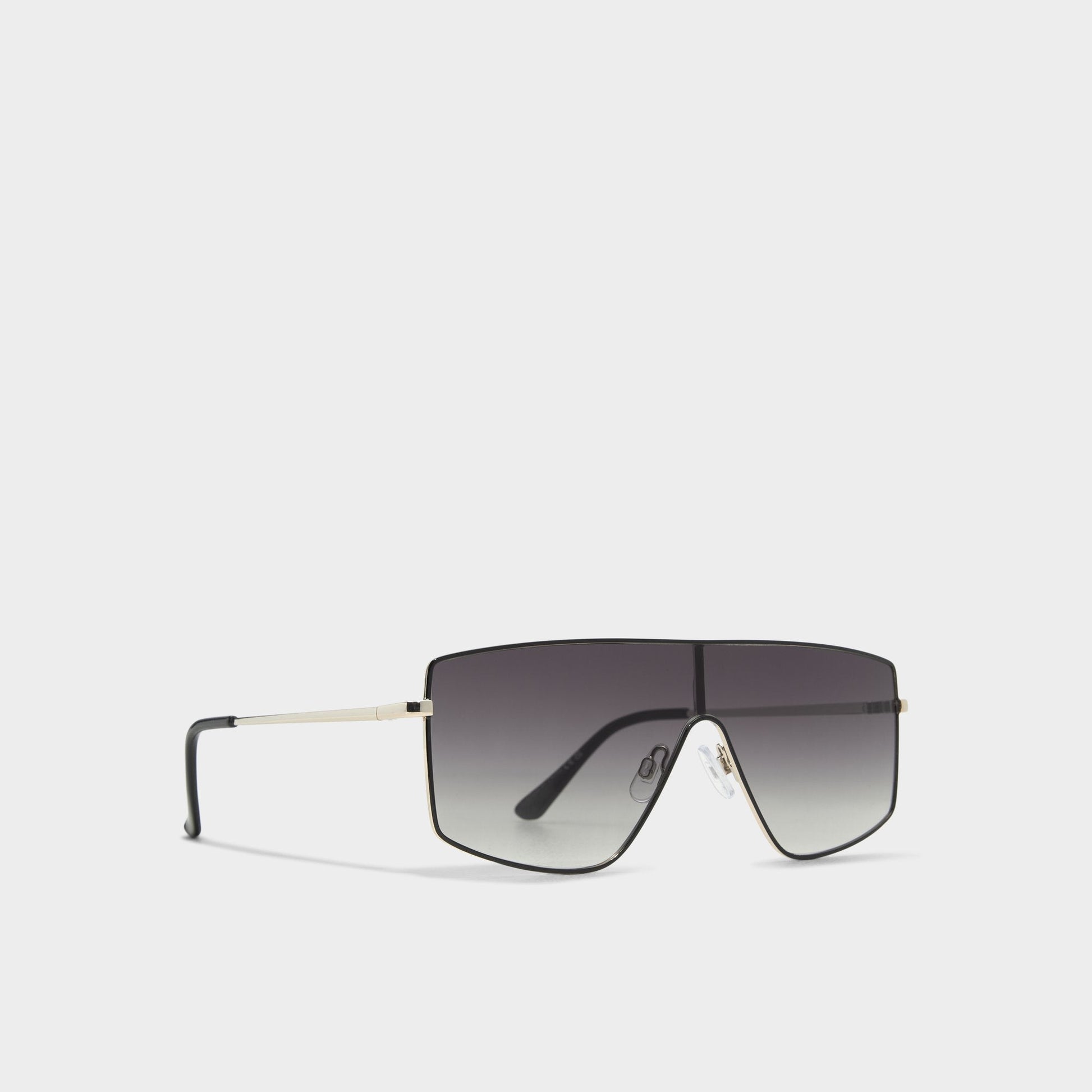 Priren Black/Gold Multi Women's Shield - Shield sunglasses - Black/gold multi