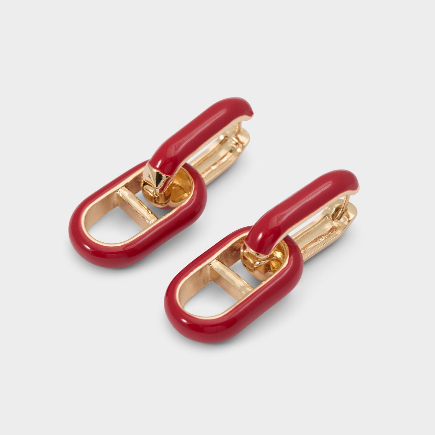 Alalaegyn in Red - Hoop earrings - Red