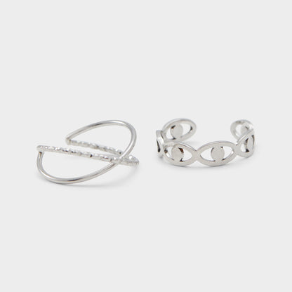 Twisted Silver Women's Rings - Toe ring - Silver