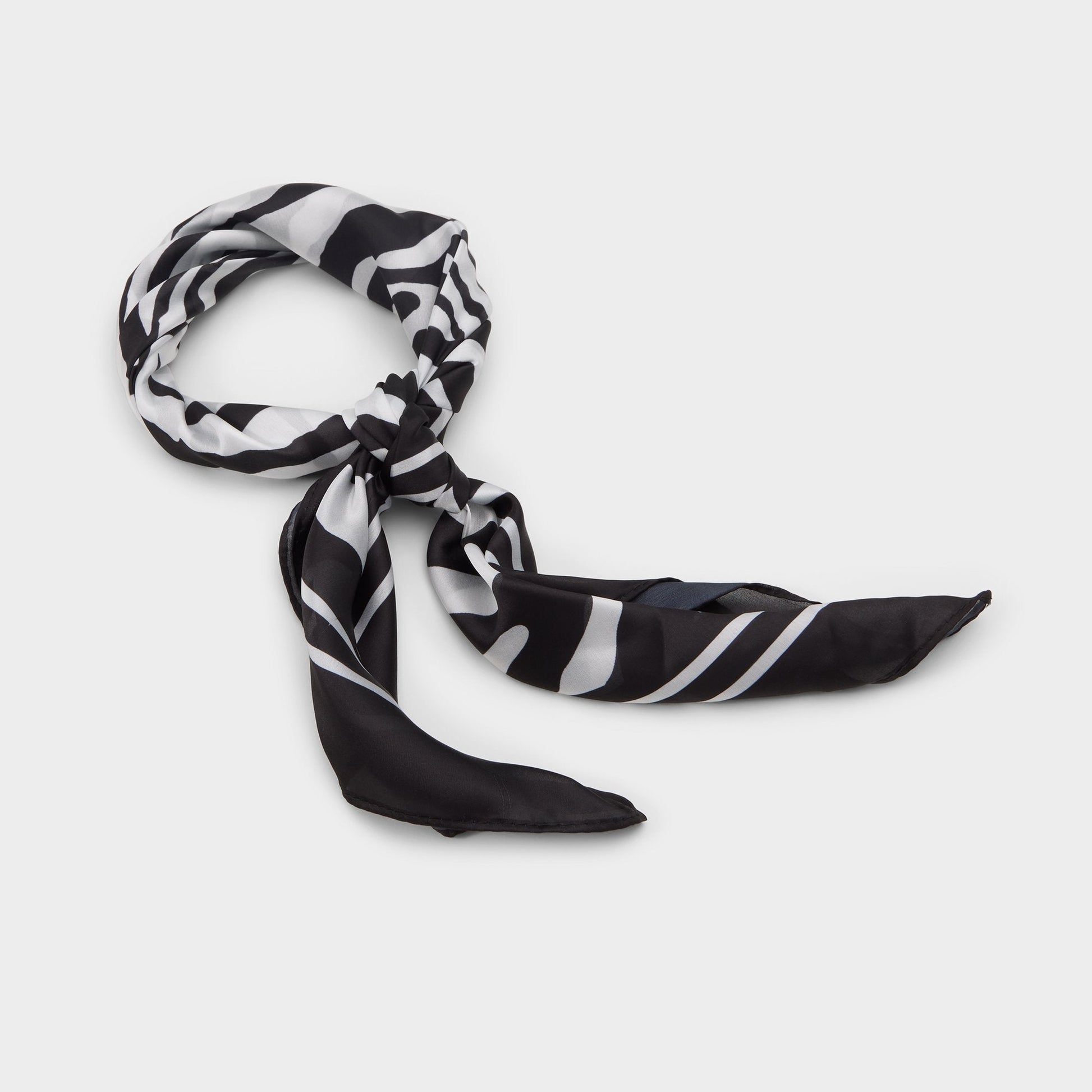 Zebria Black/White Women's Scarves - Scarf - Black/white