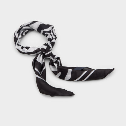 Zebria Black/White Women's Scarves - Scarf - Black/white