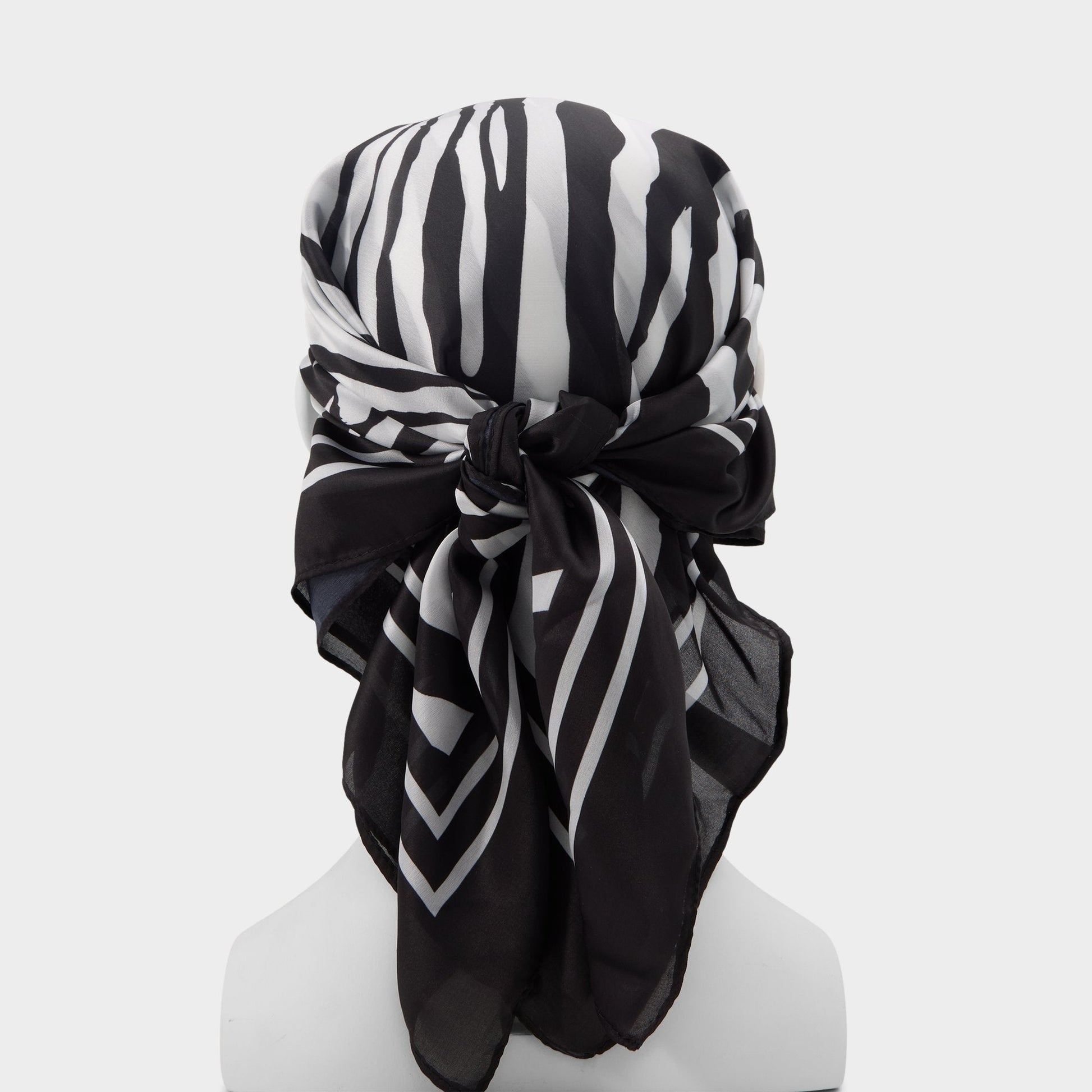Zebria Black/White Women's Scarves - Scarf - Black/white
