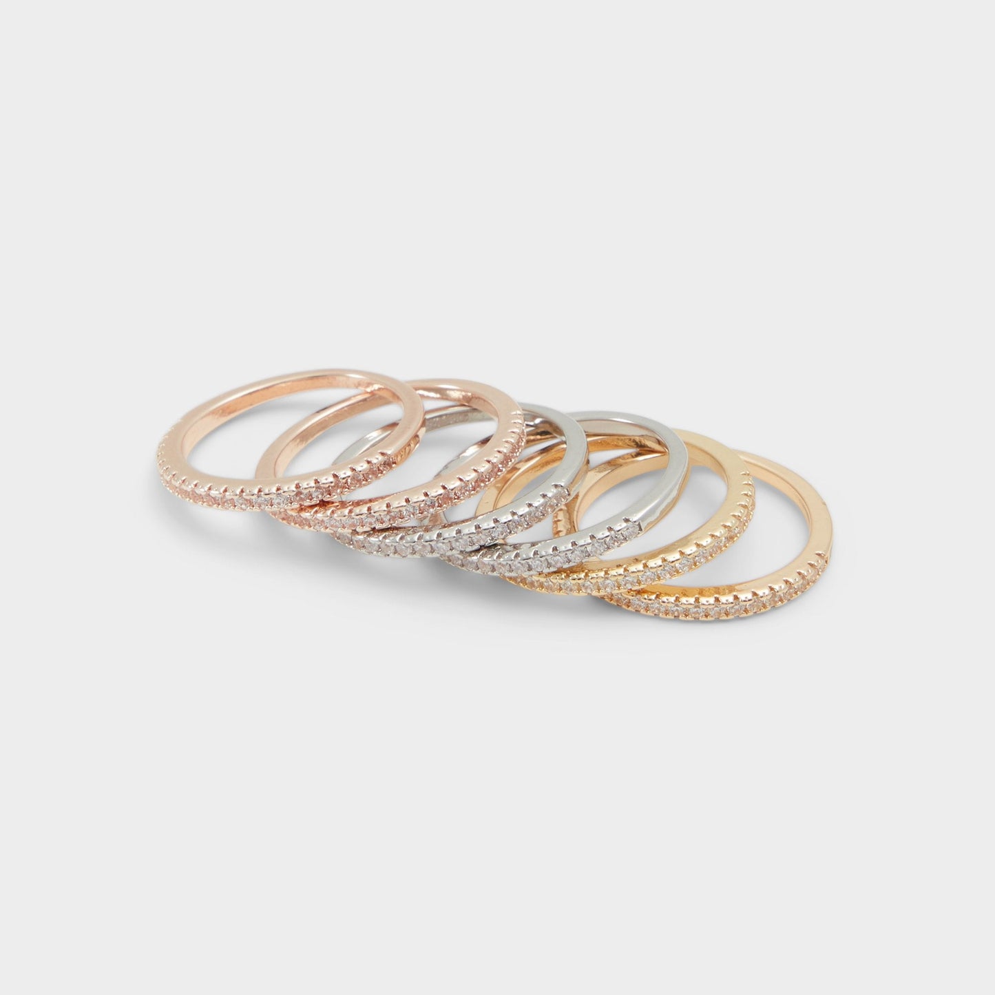 Lamilly Metallic Multi Women's Cubic Zirconia - Multi finger rings - Metallic multi
