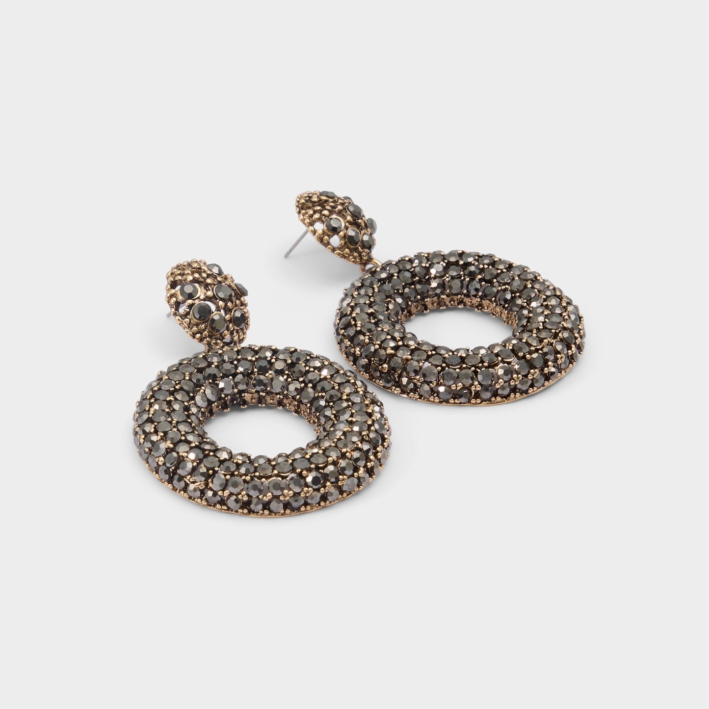 Stonebrooke in Grey - Hoop earrings - Grey