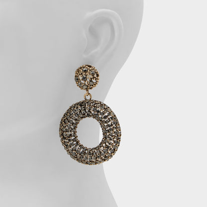 Stonebrooke in Grey - Hoop earrings - Grey
