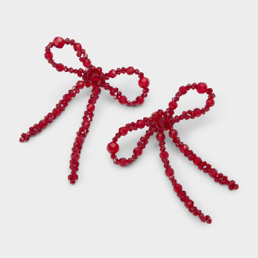 Tinsla in Bordo - Statement earrings - Bordo