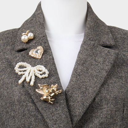 Cocquettepins in Ice - Decorative brooch - Ice