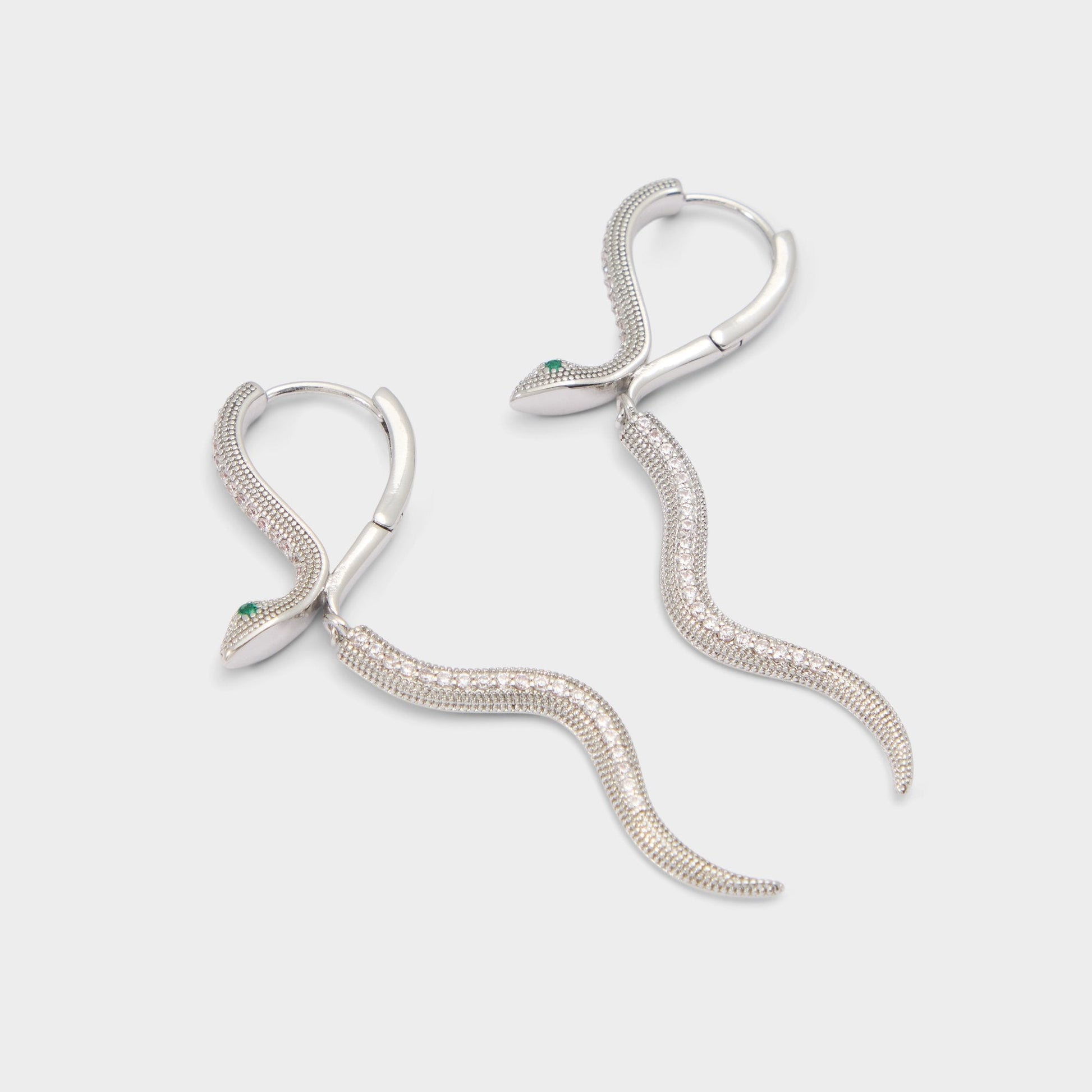 Slytheria in Silver Clear Multi - Earrings - Silver/clear multi