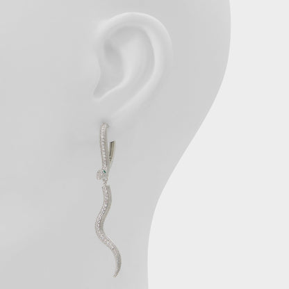 Slytheria in Silver Clear Multi - Earrings - Silver/clear multi