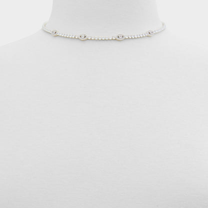 Elbaeraen in Silver Clear Multi - Choker necklace - Silver/clear multi