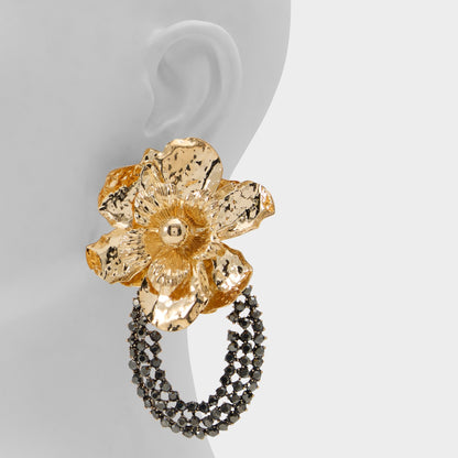 Florabella in Grey - Chandelier earrings - Grey