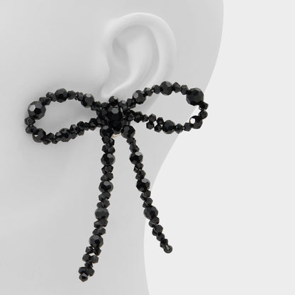 Tinsla in Black - Statement earrings - Black