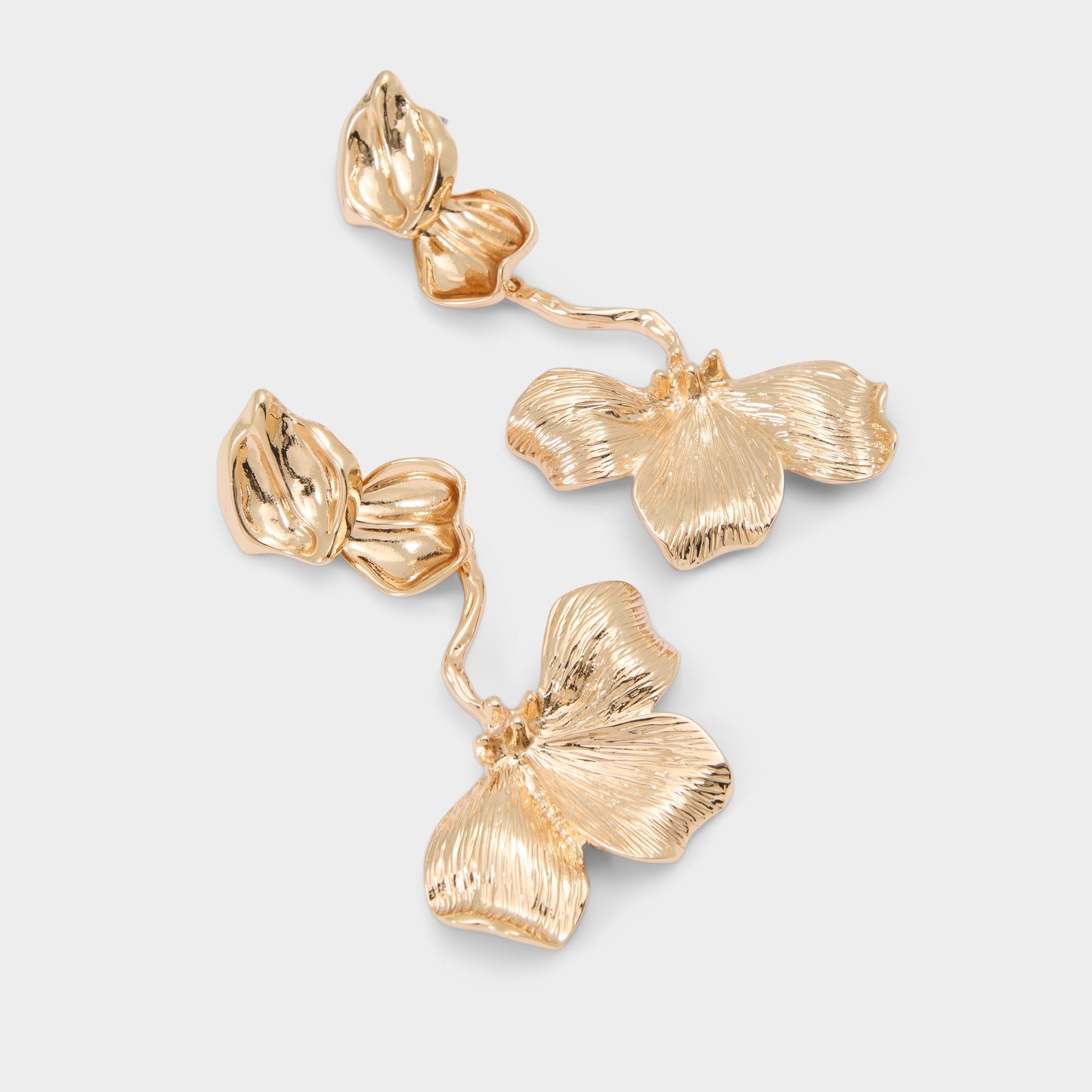 Gaiya in Gold Clear Multi - Statement earrings - Gold/clear multi