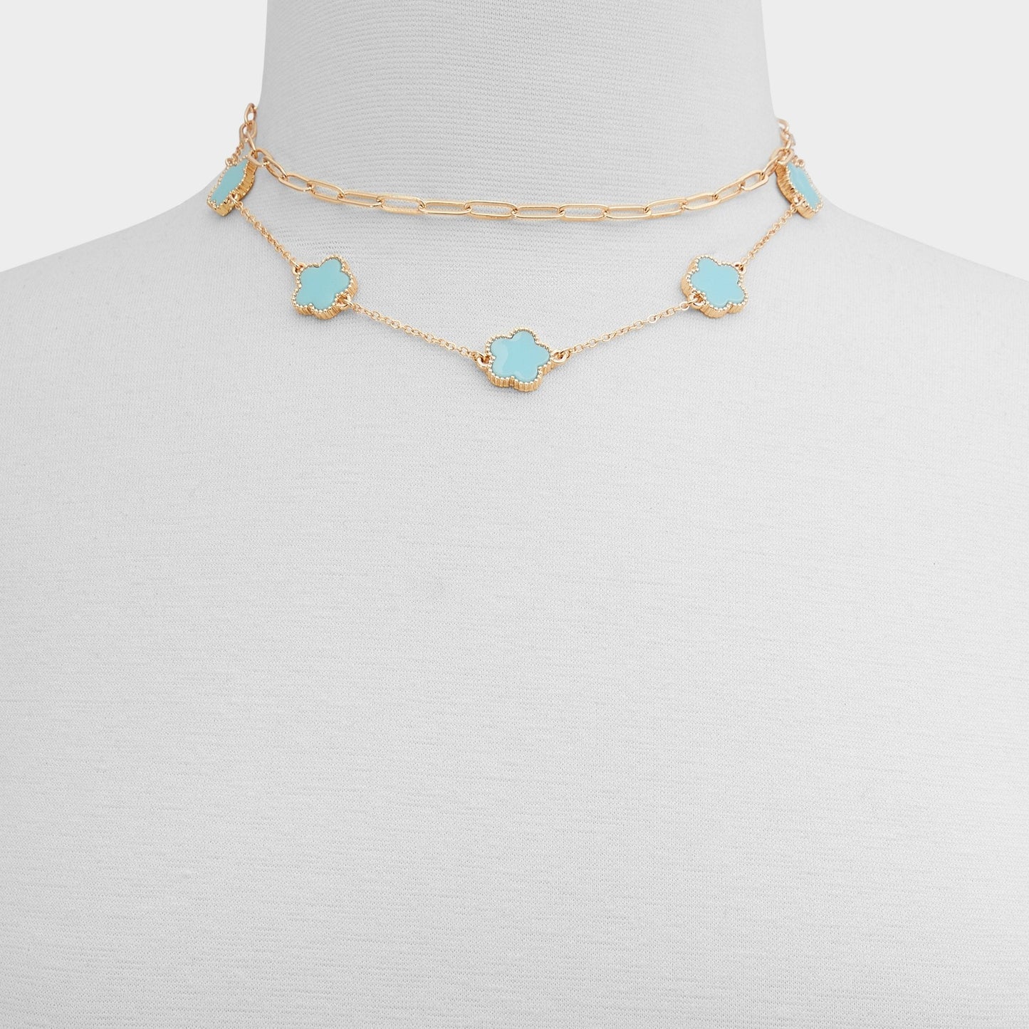 Feelinblue Turquoise Women's Necklaces - Layered necklace - Turquoise