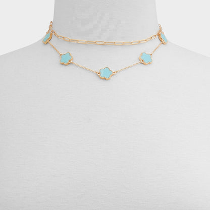 Feelinblue Turquoise Women's Necklaces - Layered necklace - Turquoise