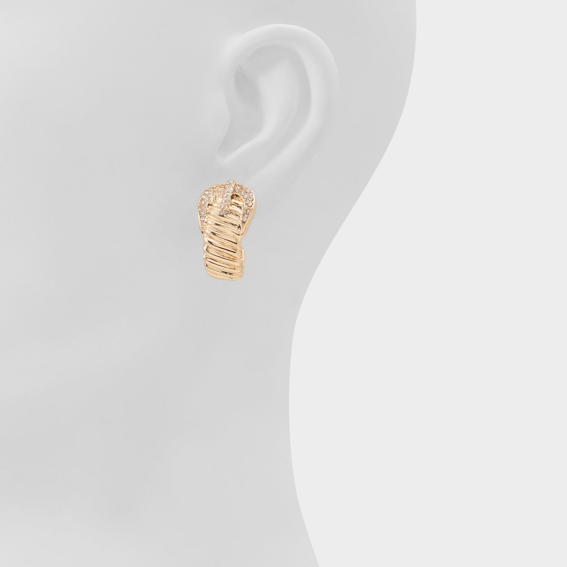 Cintura in Gold Clear Multi - Hoop earrings - Gold/clear multi