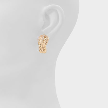 Cintura in Gold Clear Multi - Hoop earrings - Gold/clear multi