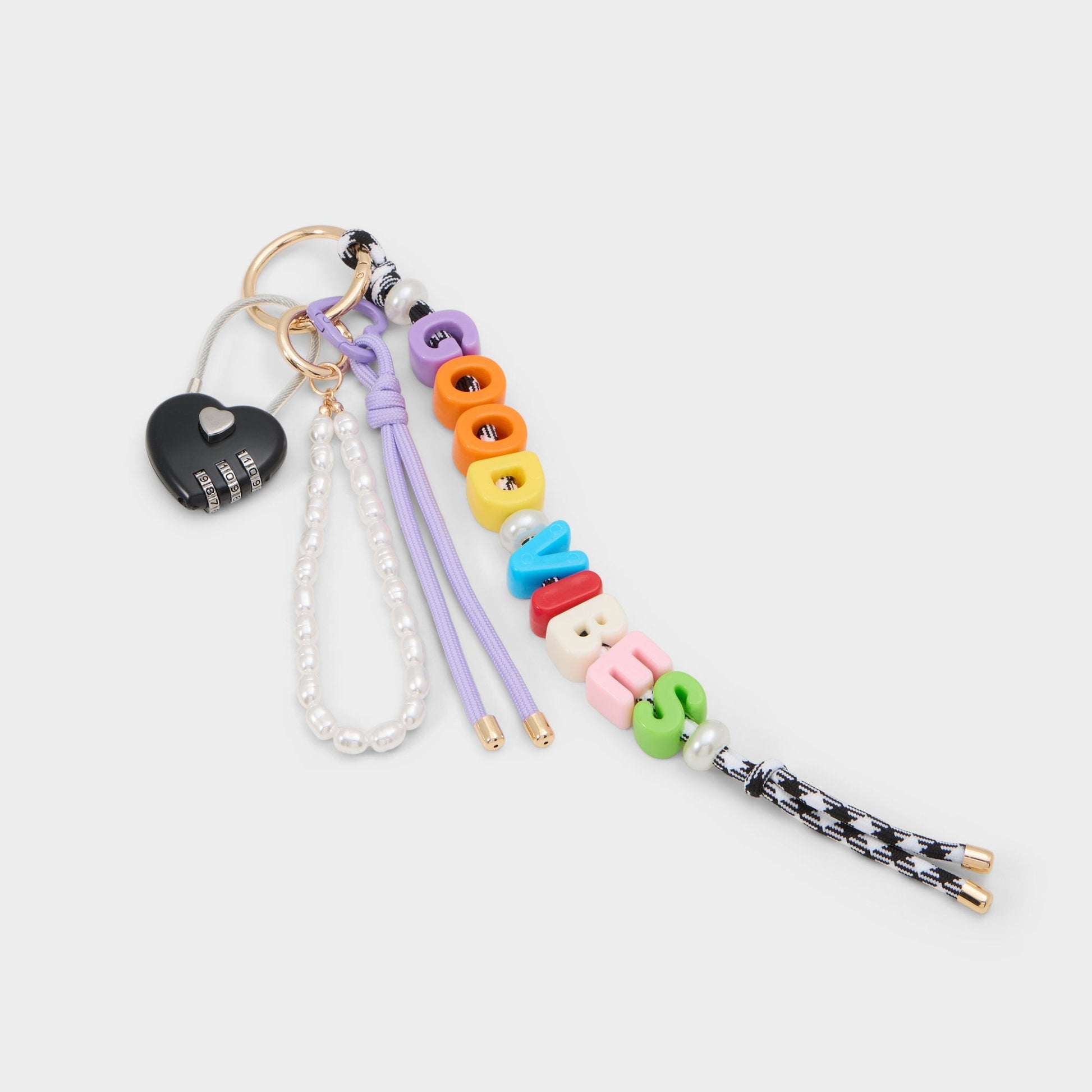 Thegoodvibes in Bright Multi - Bag charm - Bright multi