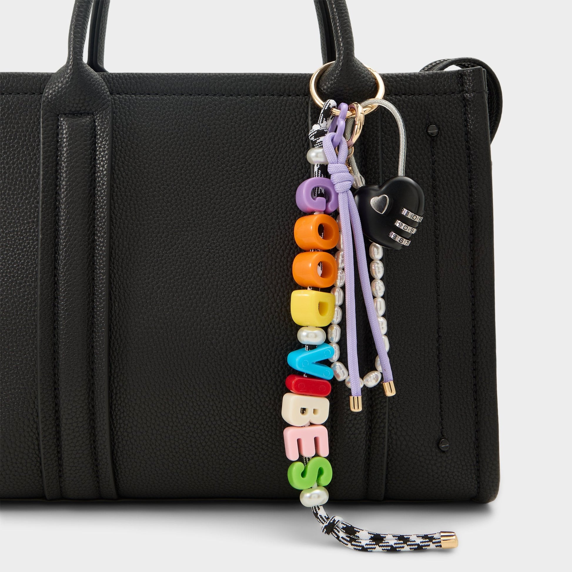 Thegoodvibes in Bright Multi - Bag charm - Bright multi