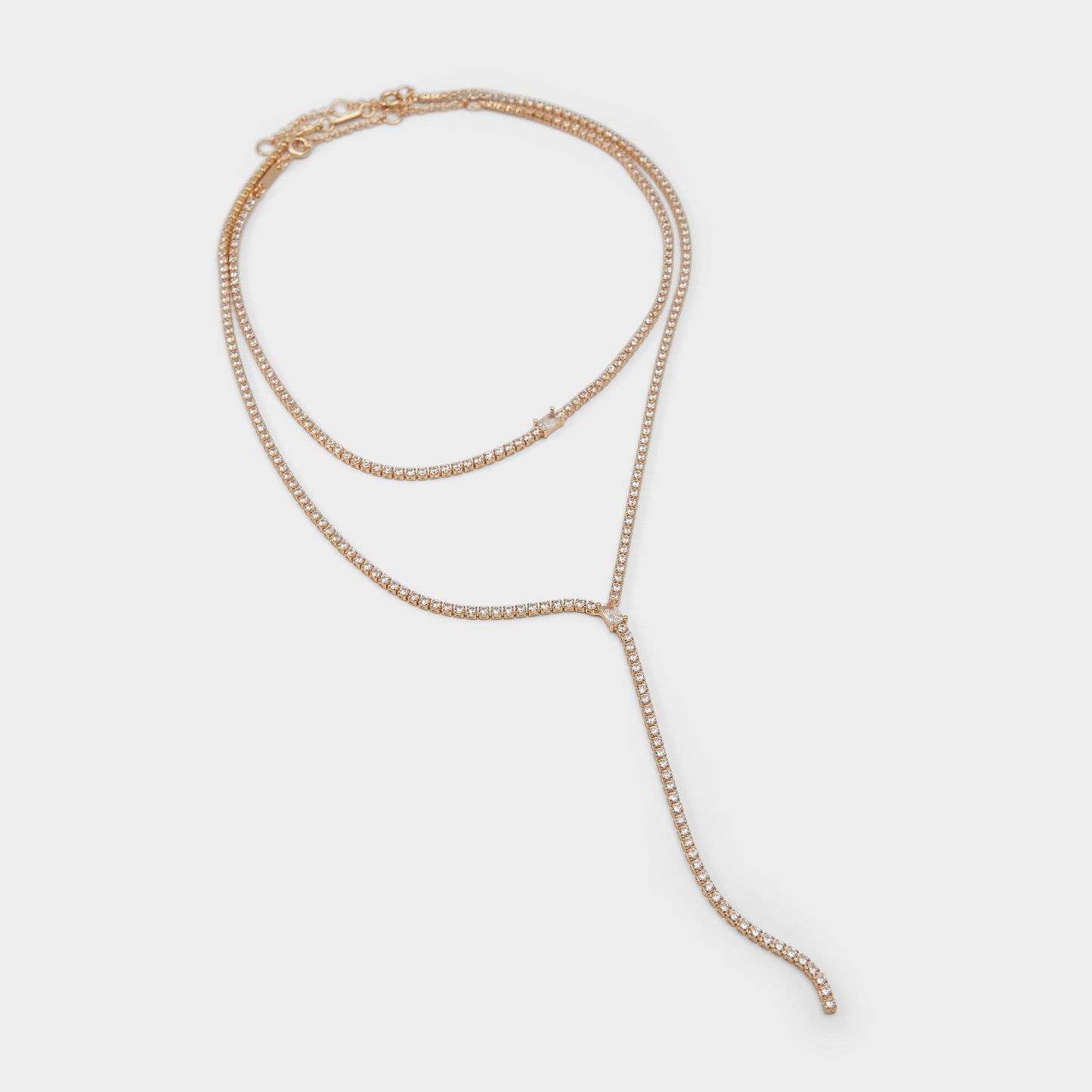Alata Gold/Clear Multi Women's Cubic Zirconia - Necklace - Gold/Clear Multi