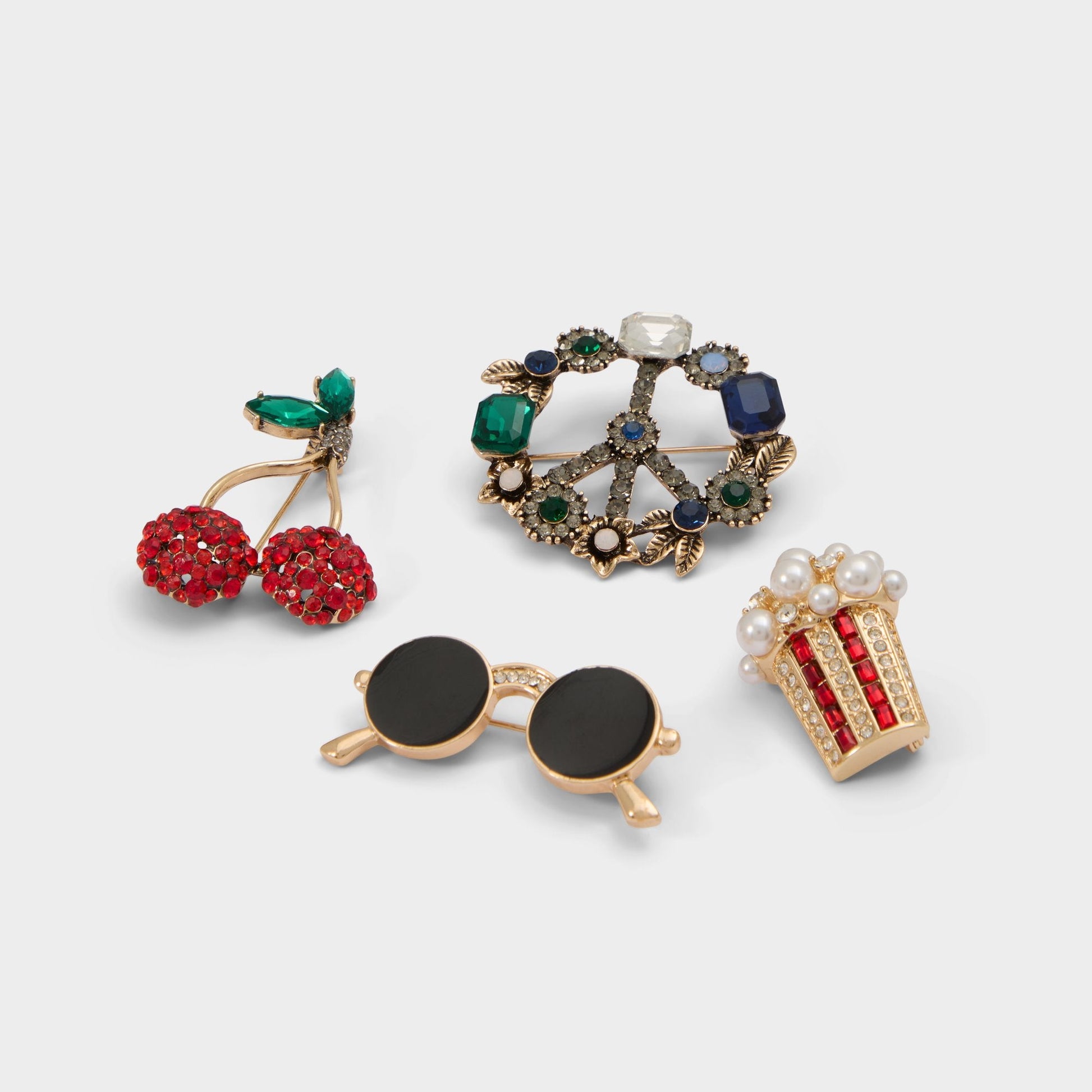 Chillvibes in Red - Decorative brooch - Red