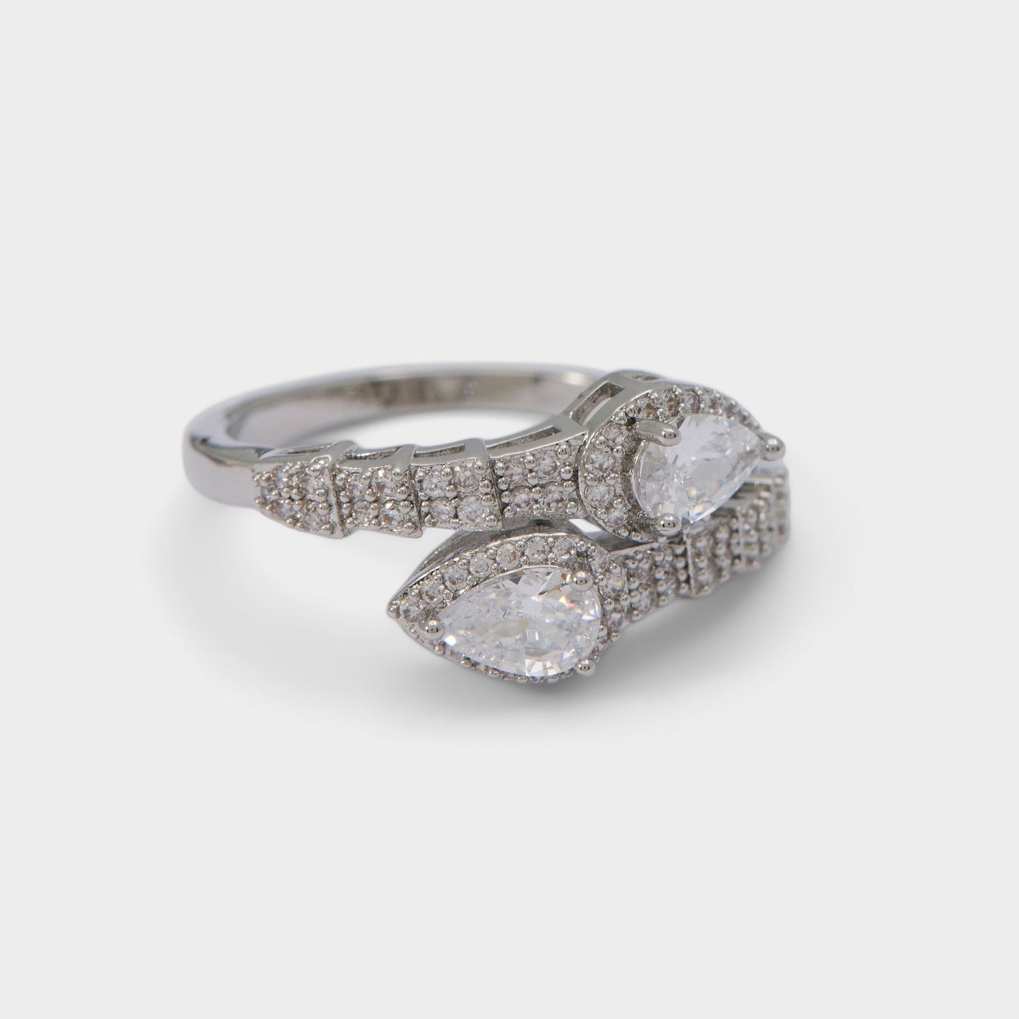 Neillie in Silver Clear Multi - Ring - Silver/Clear Multi