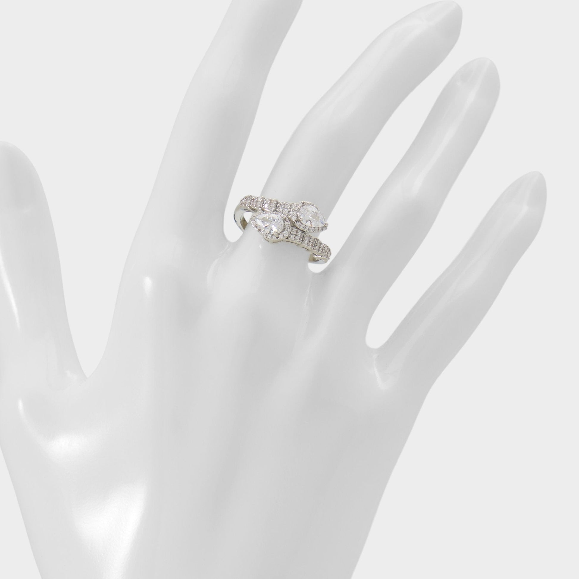 Neillie in Silver Clear Multi - Ring - Silver/Clear Multi