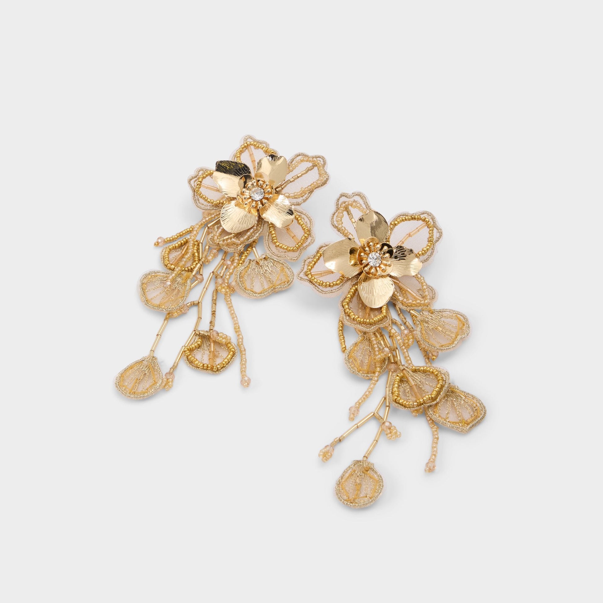 Florify in Gold - Statement earrings - Gold