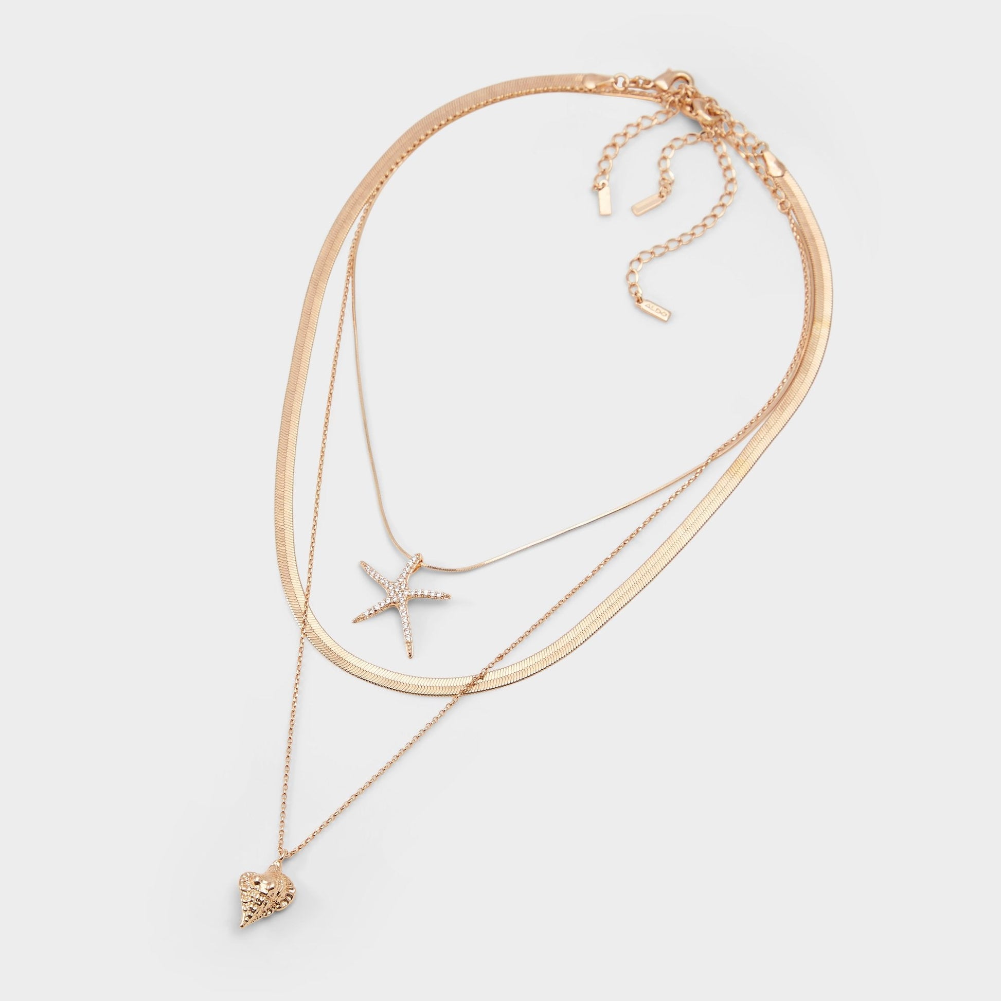 Seascharms Gold/Clear Multi Women's Necklaces - Layered necklace - Gold/Clear Multi