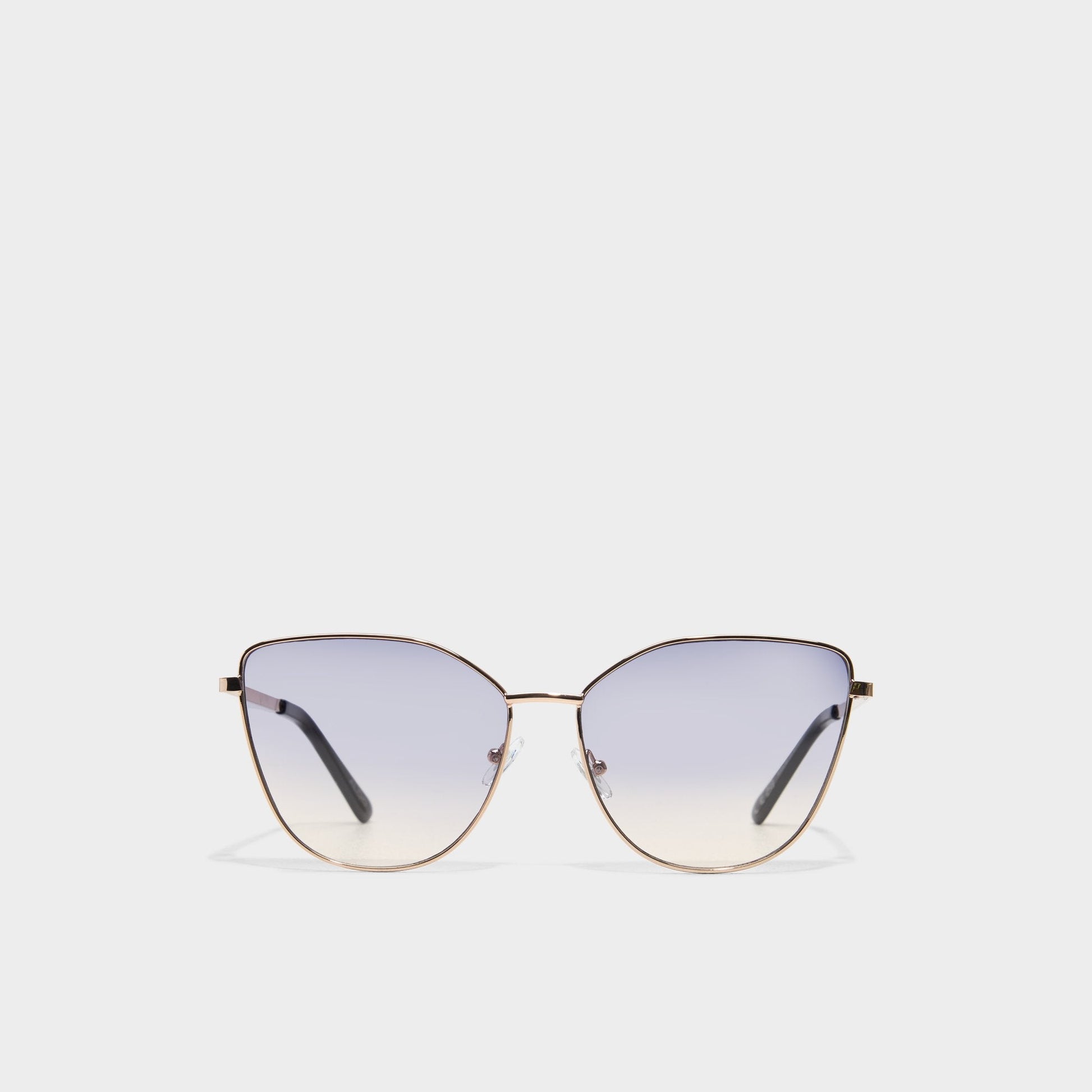 Lukianx Gold Women's Statement sunglasses - Cat eye sunglasses - Gold
