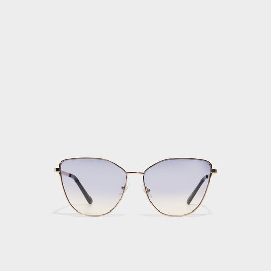 Lukianx Gold Women's Statement sunglasses - Cat eye sunglasses - Gold