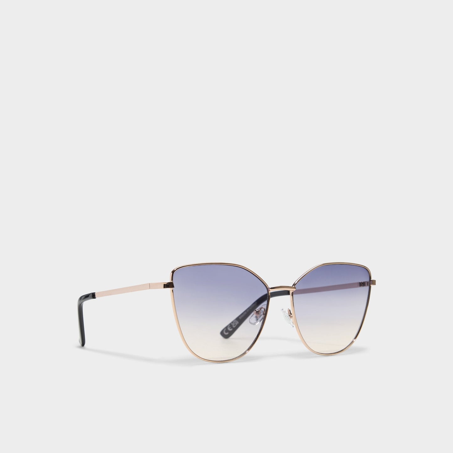 Lukianx Gold Women's Statement sunglasses - Cat eye sunglasses - Gold