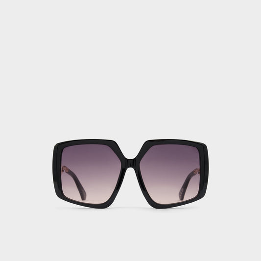 Asya Black/Gold Multi Women's Square - Square sunglasses - Black/Gold Multi