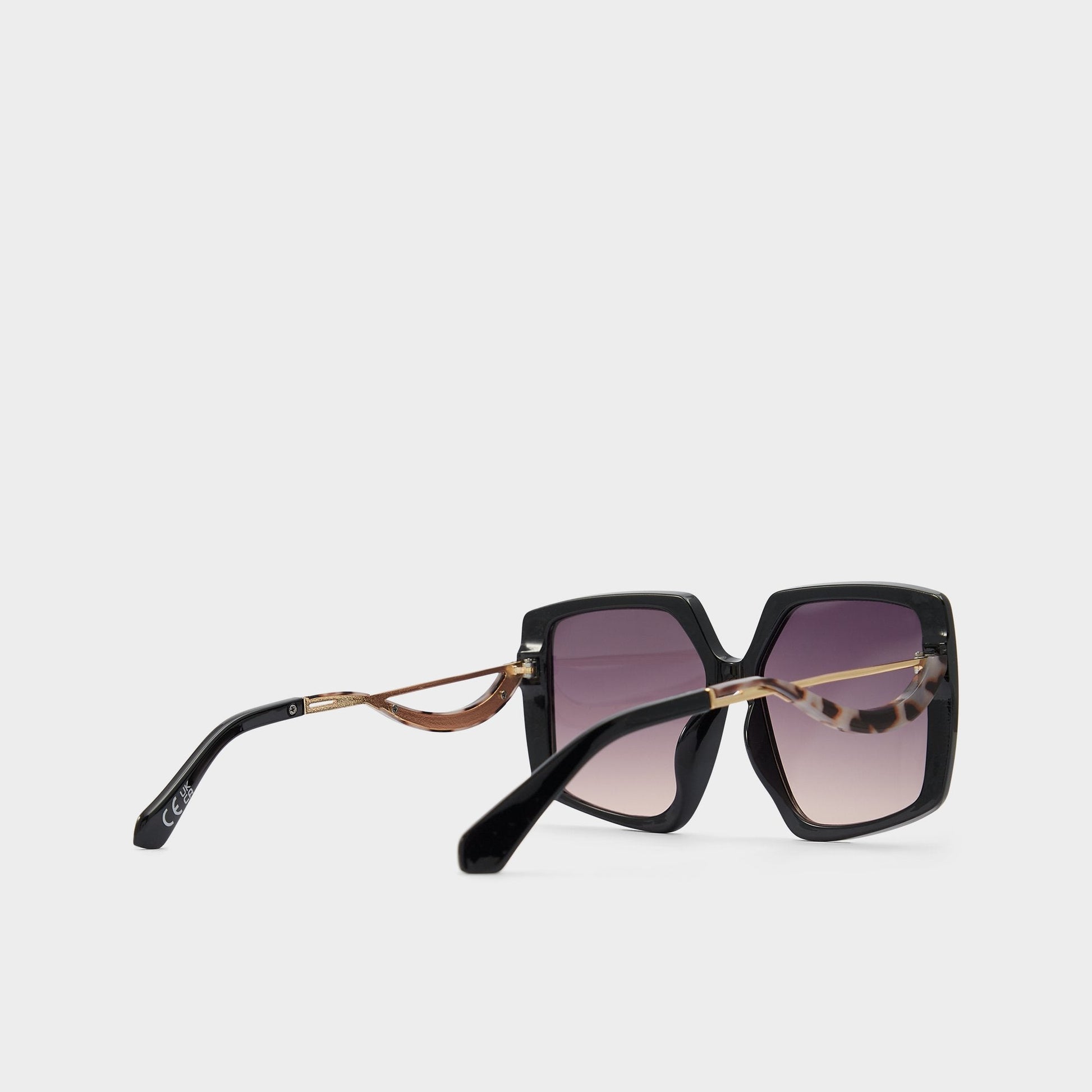 Asya Black/Gold Multi Women's Square - Square sunglasses - Black/Gold Multi