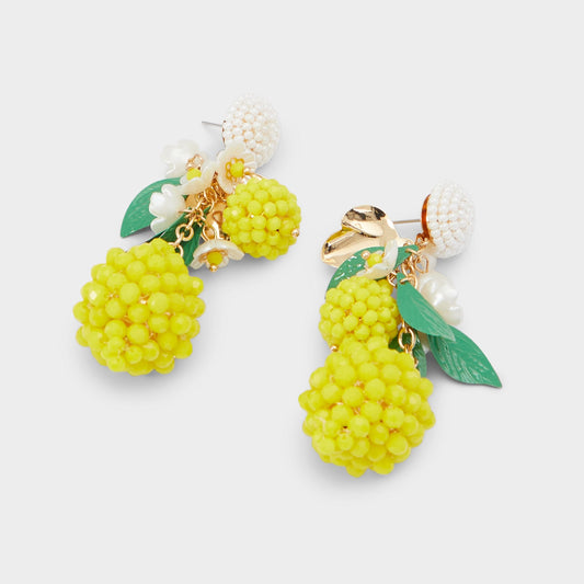 Limonatta Medium Yellow Women's Earrings - Chandelier earrings - Medium Yellow