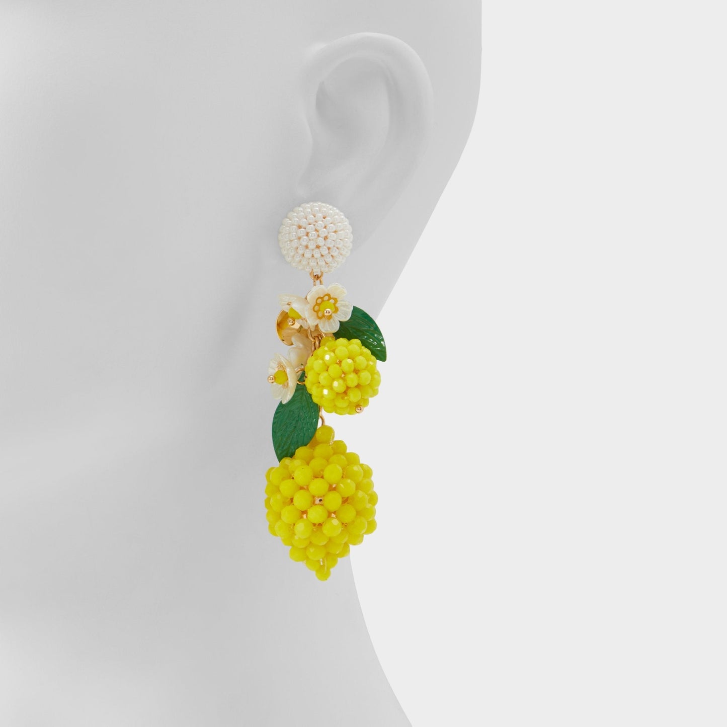 Limonatta Medium Yellow Women's Earrings - Chandelier earrings - Medium Yellow