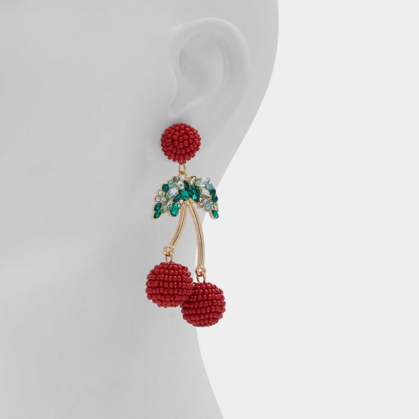 Cherryparty Red Women's Earrings - Chandelier earrings - Red