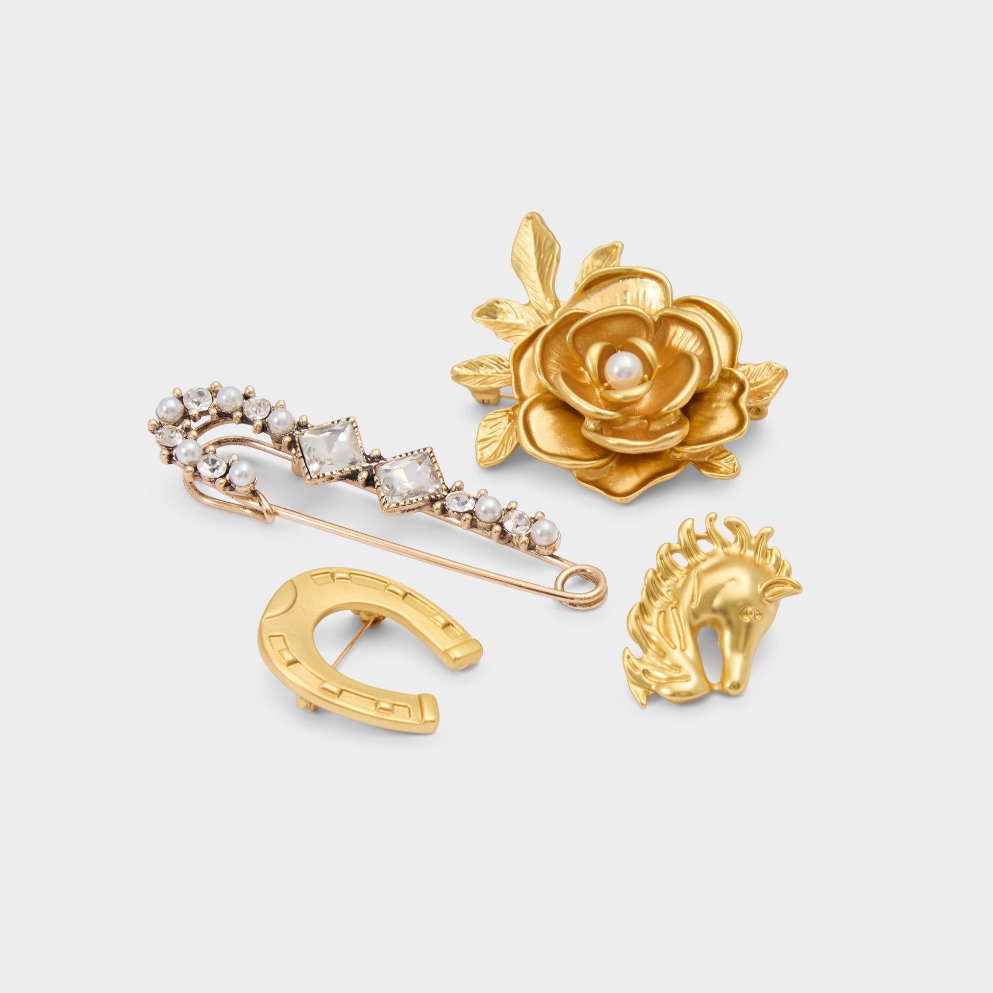 Wildatheart in Gold - Decorative brooch - Gold