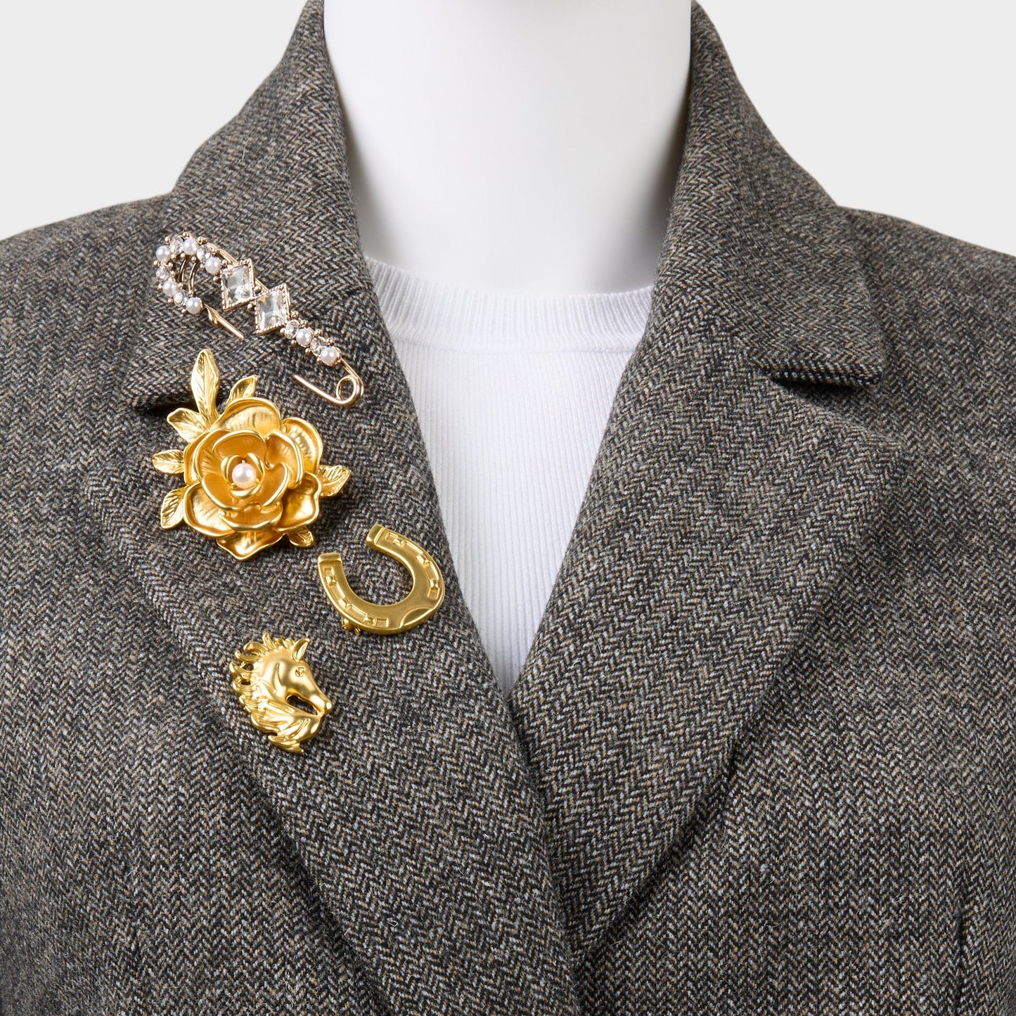 Wildatheart in Gold - Decorative brooch - Gold