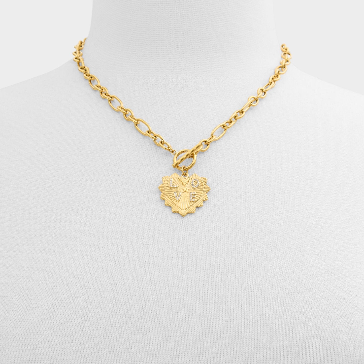 Lovechaine in Gold Clear Multi - Necklace - Gold/Clear Multi