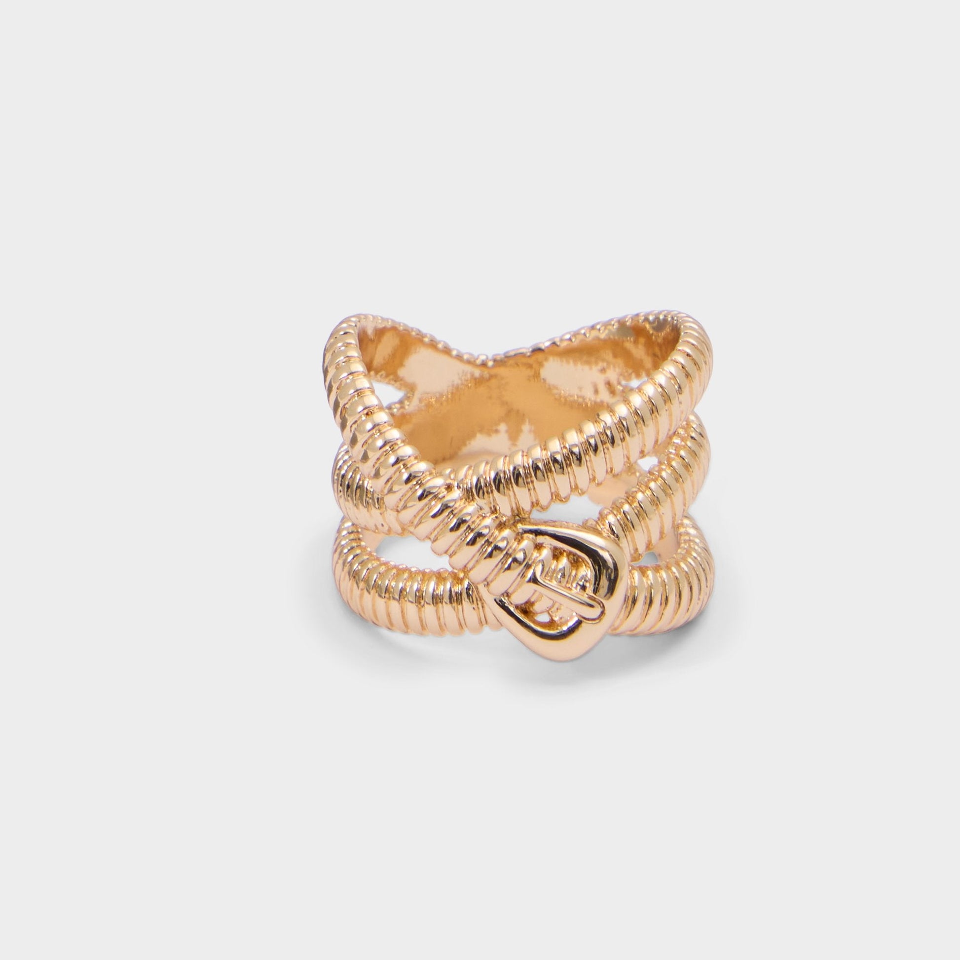 Beltura in Gold Clear Multi - Ring - Gold/clear multi
